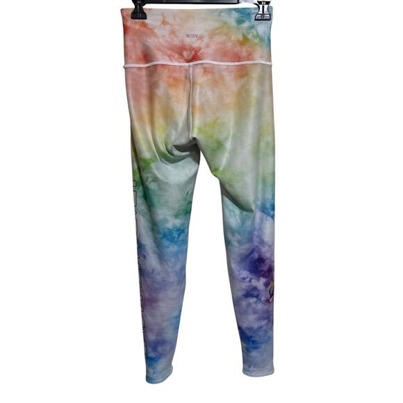 With Peoloton Lead With Love Pride Rainbow Leggings M - Picture 3 of 4